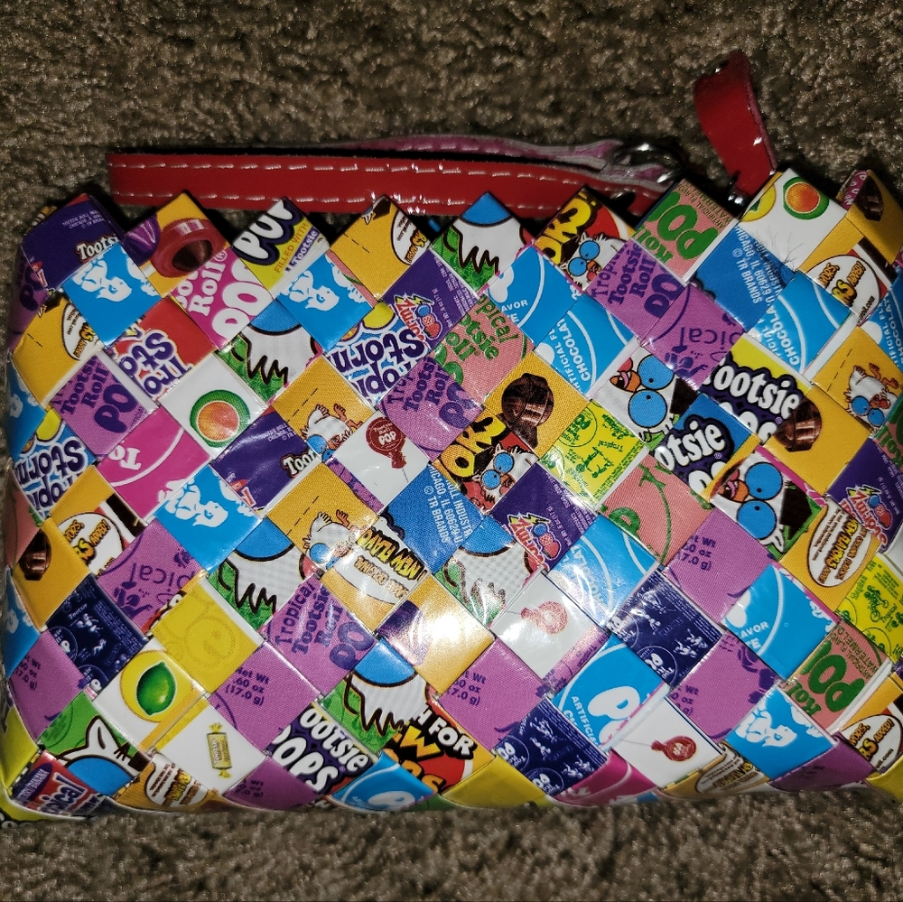 Tootsie roll pops wrapper wristlet